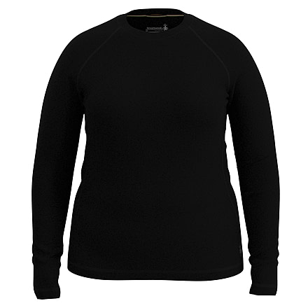 Smartwool Classic Thermal Merino Base Layer Crew Plus - Womens, Black, 2X, SW0167800011-001 BLACK-2X