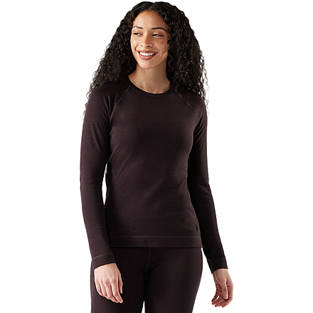 Smartwool Classic Thermal Merino Base Layer Crew - Womens, Mink Heather, Medium, SW016369P85100M000