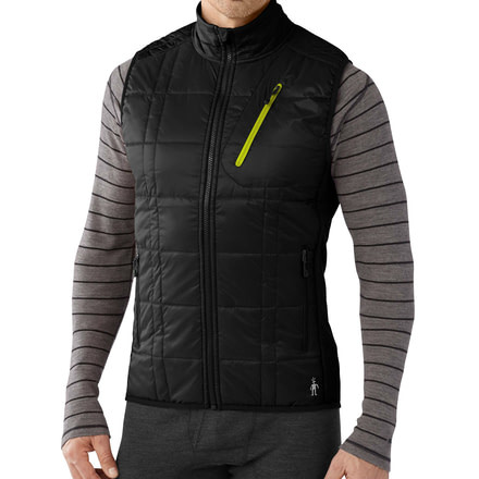 Smartwool Corbet 120 Vest - Men's-Graphite/Black-Small