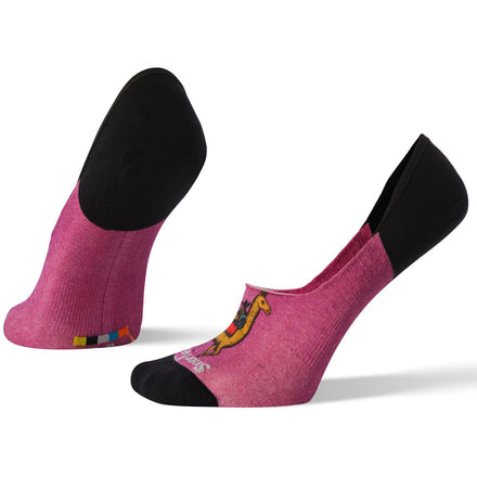 Smartwool Curated Llama Adventures No Show - Womens, Meadow Mauve, Medium, SW010469A22M