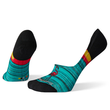 Smartwool Curated Surfing Flamingo No Show Socks - Womens, Multi Color, Medium, SW004047150-M