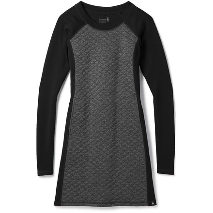 Smartwool Diamond Peak Quilted Dress - Womens, Black Heather, Extra Large, SW000325A52-XL