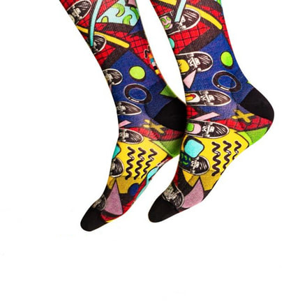 Smartwool Drop In Print Crew Sock - Womens, Multi Color, Medium, SW010521150M