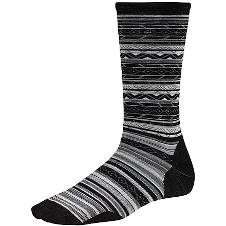 Smartwool Ethno Graphic Crew Sock - Women's-Black-Medium
