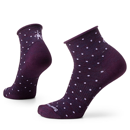Smartwool Everyday Classic Dot Ankle Socks - Womens, Purple Iris, Large, SW001840L90100L000