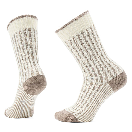 Smartwool Everyday Cozy Waffle Press Crew Socks - Womens, Natural, Medium, SW002504100100M000