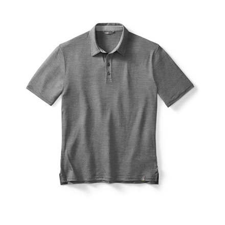 Fish Creek Solid Polo - Mens -Medium Gray-X-Large
