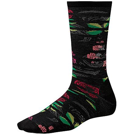 Gated Garden Light Crew Sock - Womens-Black-Small
