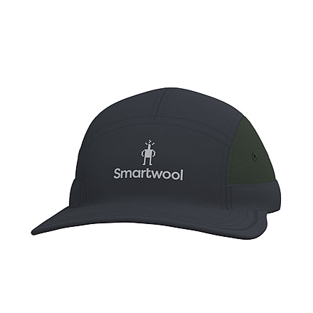 Smartwool Hike 5 Panel Hat, Black, One Size, SW00278100111FM000
