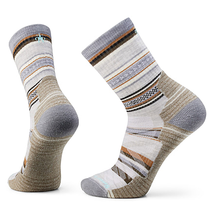 Smartwool Hike Light Cushion Panorama Crew Socks - Mens, Ash, Extra Large, SW00216006910XL000