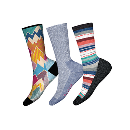 Smartwool Hike Light Trio Socks - Womens, Multi Color A, Medium, SW01025699A-M
