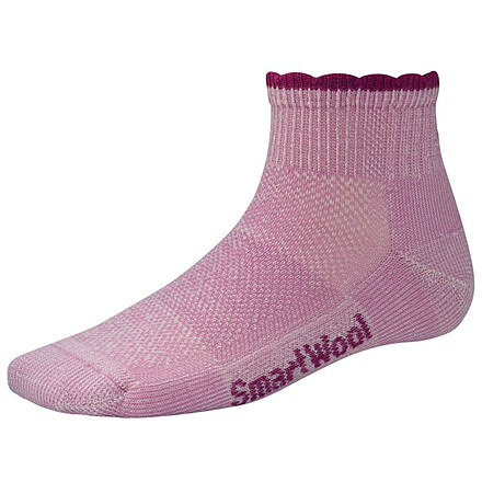Smartwool Hike Ultra Light Mini 3 Pack Socks - Womens-Pink-Large