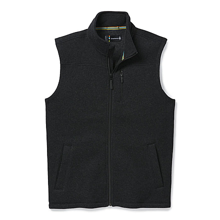 USED Smartwool Hudson Trail Fleece Vest - Men's, Dark Charcoal, Small, SW016319A53-S, EDEMO1