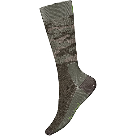 Smartwool Hunt Classic Edition Full Cushion Camo Tall Crew Socks - Unisex, Military Olive, Medium, SW001876D111-M