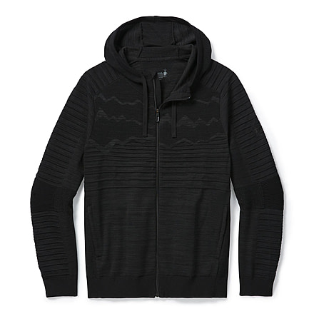 Smartwool Intraknit HyFi Full Zip Hoodie - Mens, Black, Large, SW016268001-L