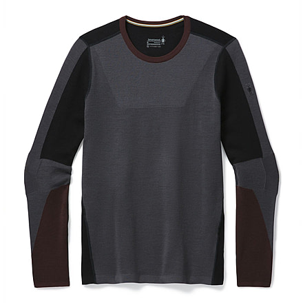 Smartwool Intraknit Merino 250 Thermal Colorblock Crew - Mens, Forged Iron, Small, SW019297D35-S