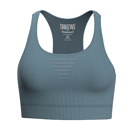 Smartwool Intraknit Racerback Bra - Womens, Lead, Medium, SW016847L421-L42 LEAD-M