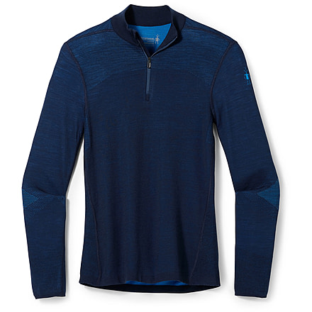 Smartwool Intraknit Thermal Merino Base Layer 1/4 Zip - Mens, 092 Deep Navy, Extra Large, SW016260092XL