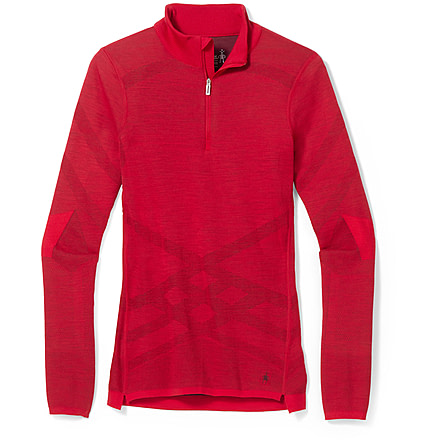 Smartwool Intraknit Thermal Merino Base Layer 1/4 Zip - Womens, G65 Pomegranate, Large, SW016261G65L