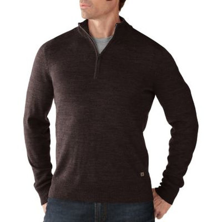 Smartwool Kiva Ridge 1/2 Zip Sweater - Men's, Chocolate Heather, Large, SW0SR628243L