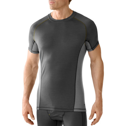 Smartwool Lightweight Short Sleeve Tee - Men's-Graphite-Medium
