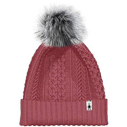 Smartwool Lodge Girl Beanie, Garden Pink Heather, One Size, SW016440N721FM