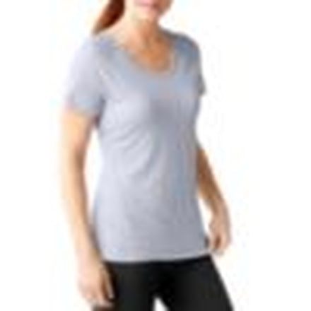Smartwool Merino 150 Baselayer Short Sleeve - Women's-Pattern Pebble Gray-Small