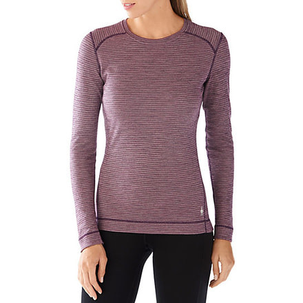Smartwool Merino 250 Base Layer Pattern Crew, Bordeaux, Extra Small, SW0NP226590XS