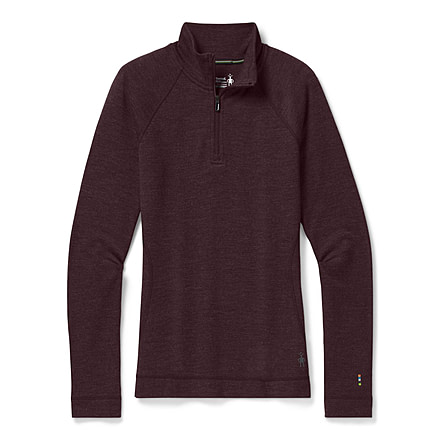 Smartwool Merino 250 Baselayer 1/4 Zip - Womens, Woodsmoke Heather, Extra Large, SW016373B85-XL