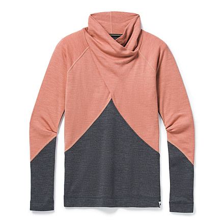 Smartwool Merino 250 Crossover Neck Top - Womens, Canyon Rose Heather, Extra Small, SW016404C93-XS