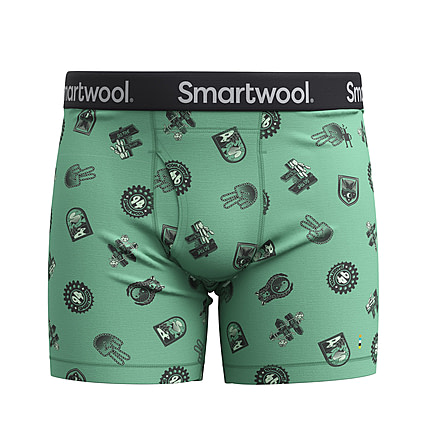 Smartwool Merino Print Boxer Brief Boxed - Mens, Zen Green Trail Ride, Extra Large, SW017005P6510XL000