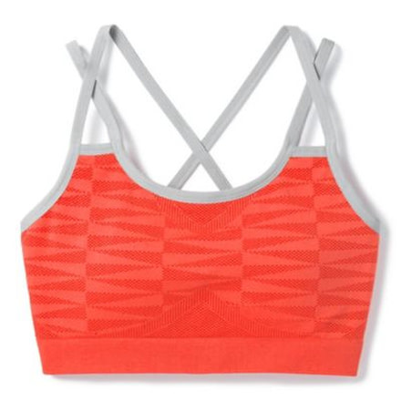 Smartwool Merino Seamless Strappy Bra - Womens, Habanero, Extra Large, SW016154A15-XL