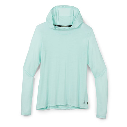 Smartwool Merino Sport 120 Hoodie - Womens, Bleached Aqua Heather, Extrta Large, SW016592J63XL