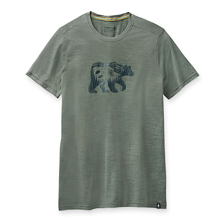 Smartwool Merino Sport 150 Bear Camp Tee - Mens, Sage Heather, Medium, SW015158F72M