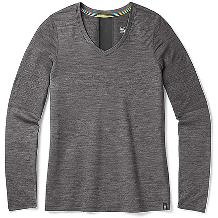 Smartwool Merino Sport 150 Long Sleeve - Womens, Medium Gray Heather, Large, SW016176084-L
