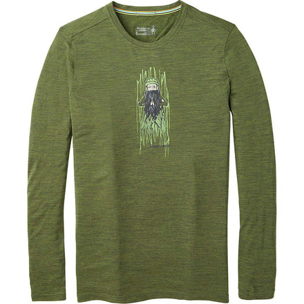 Smartwool Merino Sport 150 Old Man Winter Long Sleeve Tee - Mens, Moss Green Heather, Large, SW019022B45-L