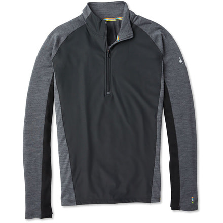 Smartwool Merino Sport 250 Wind 1/2 Zip - Mens, Black, Extra Large, SW019029001-XL