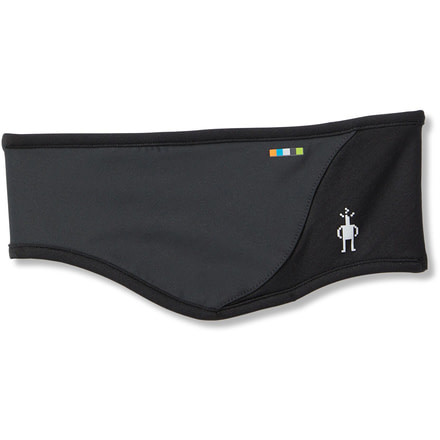 Smartwool Merino Sport Fleece Wind Training Headband, Black, 1FM, SW000641001-1FM
