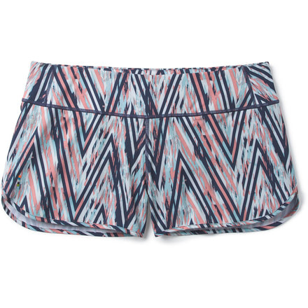 Smartwool Merino Sport Lined Short - Womens, Canyon Rose Zig Zag Print, Medium, SW016142D79-M