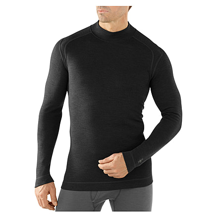 Smartwool Midweight Mock - Men's-Black-Small