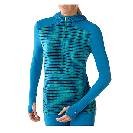 Smartwool Midweight Pattern Hoody - Women's-Arctic Blue-X-Small