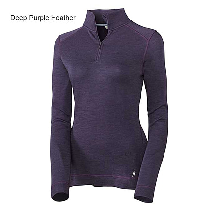 Smartwool Midweight Zip T Long Sleeve - Women's - Natural Heather M