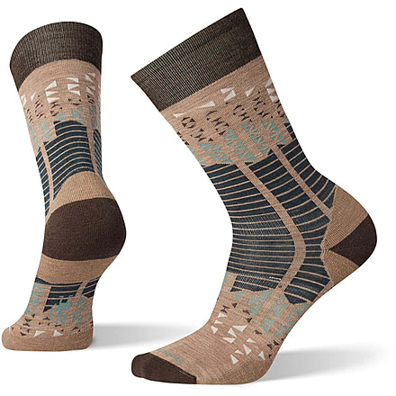 Smartwool Mountain Borough Crew Socks - Mens, Taupe, Extra Large, SW003957236