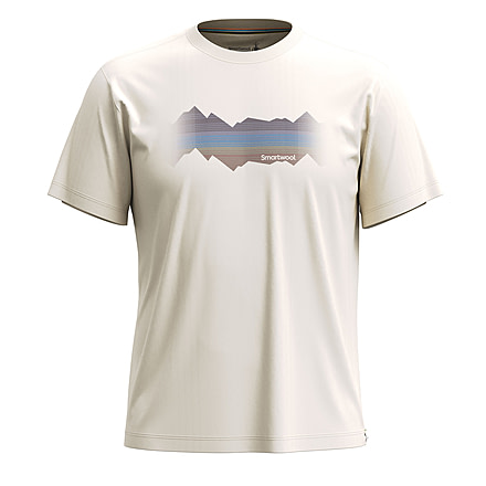 Smartwool Mountain Horizon Short Sleeve Graphic Tee, Almond, Large, SW002763L31100L000