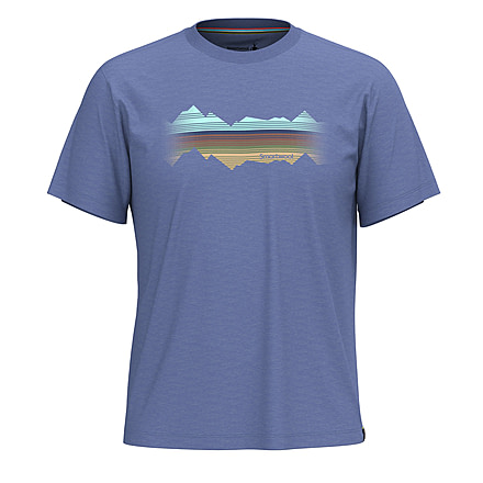 Smartwool Mountain Horizon Short Sleeve Graphic Tee, Nightfall Blue, 2XL, SW002763P431XXL000