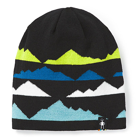 Smartwool Mountain Pattern Beanie - Kids, Black, Small/Medium, SW018076001-SM