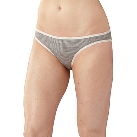 Smartwool NTS Micro 150 Pattern Bikini - Womens, Silver Gray Heather, Extra Large, SW0SN421040XL