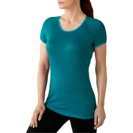 Smartwool NTS Micro 150 Pattern Tee - Womens, Capri, Extra Small, SW0SN408810XS