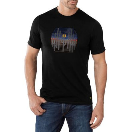 Smartwool NTS Micro 150 Tee Charley Harper National Park Poster Cactus - Mens, Black, Small, SW016052001S