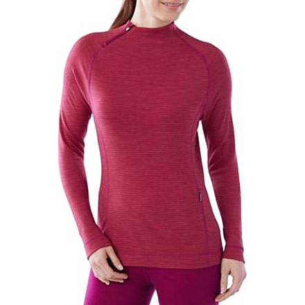 Smartwool NTS Mid 250 Isto Sport Top - Womens, Berry Heather, Extra Small, SW015000314XS